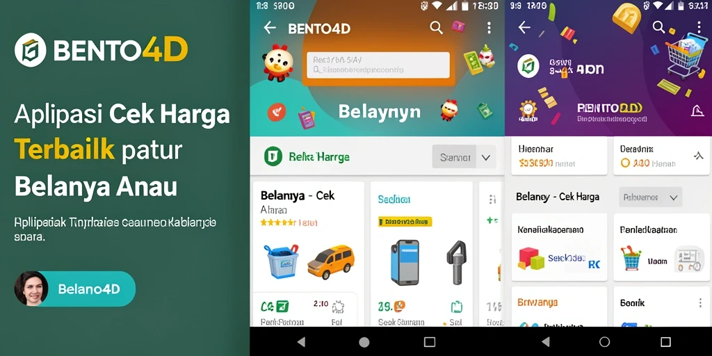 Antarmuka BENTO4D yang intuitif untuk cek harga produk.