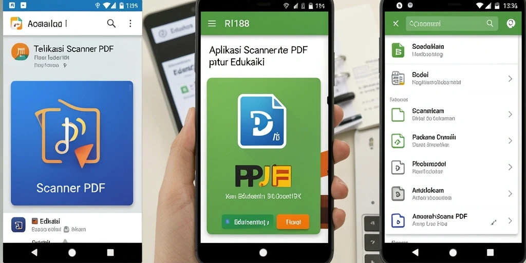 Tampilan antarmuka pengguna RI188 yang memudahkan pemindaian PDF.