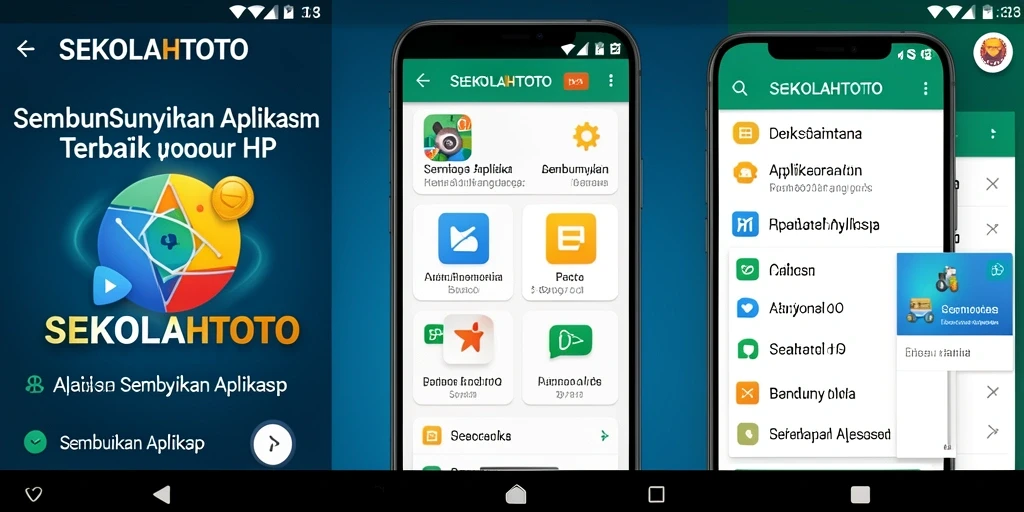 Tampilan antarmuka utama SEKOLAHTOTO untuk menyembunyikan aplikasi.